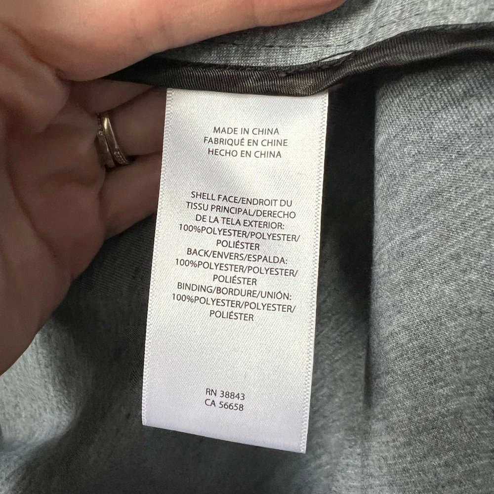 Lauren Ralph Lauren Water Repellent Cotton Blend Anorak in Black Size Large New - Picture 10 of 12